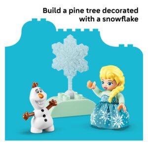 LEGO DUPLO Frozen sneeuwboom met Elsa en Olaf bouwmodel voor peuters