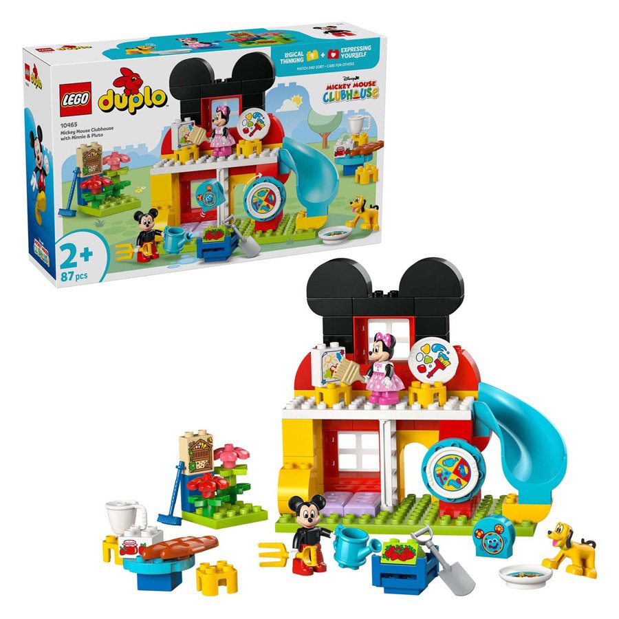 LEGO DUPLO 10465 Mickey Mouse Clubhuis met Minnie en Pluto bouwset en verpakking