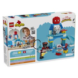 Achterkant verpakking LEGO DUPLO Team Spidey Hoofdkwartier 10464