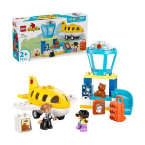 LEGO DUPLO 10443 Voor Het Eerst Op Het Vliegveld speelset met verpakking en accessoires