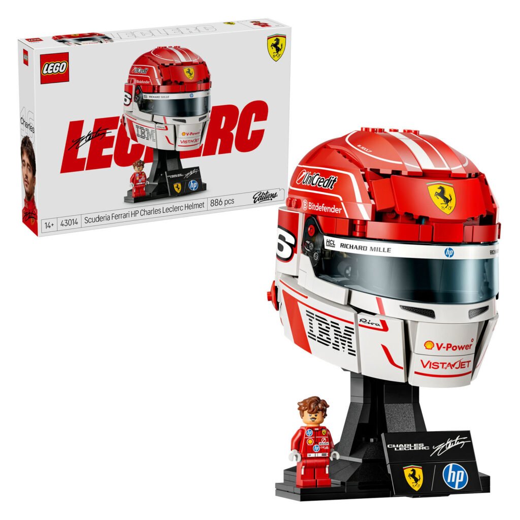 LEGO Editions 43014 Scuderia Ferrari HP Helm van Charles Leclerc Ferrari helm met verpakking