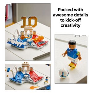 LEGO Kylian Mbappé Football Highlights met minifiguur en creatieve details