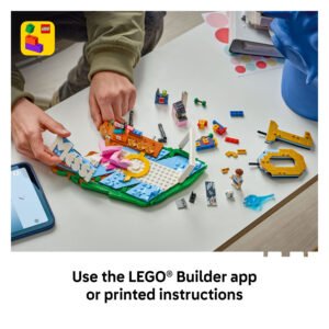 Kind bouwt LEGO Lionel Messi Football Highlights set met LEGO Builder app