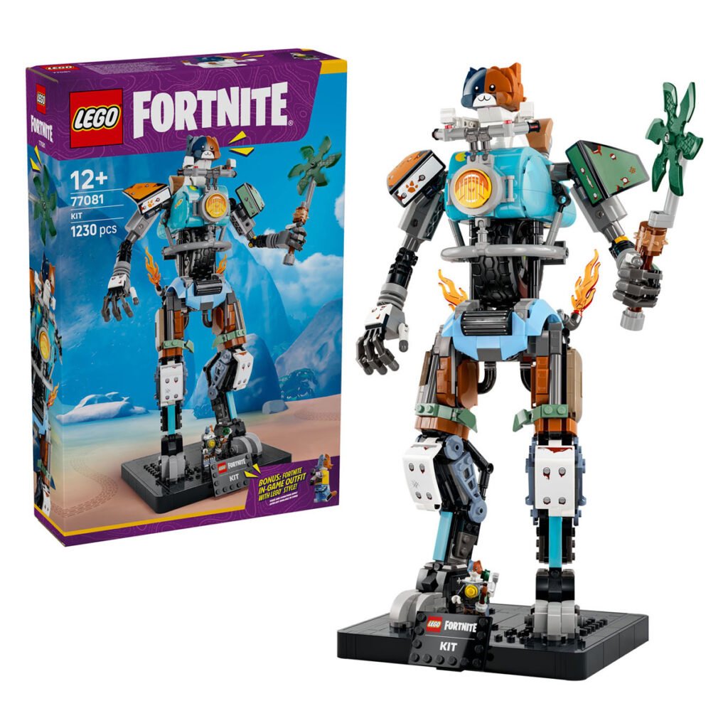 LEGO Fortnite 77081 KIT bouwset naast de originele verpakking