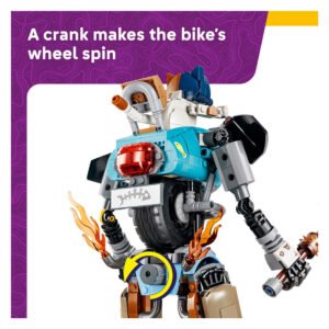 LEGO Fortnite KIT met draaiend motorwiel en beweegbare constructie