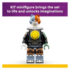 LEGO Fortnite KIT minifiguur met kattenhoofd en gouden medaille
