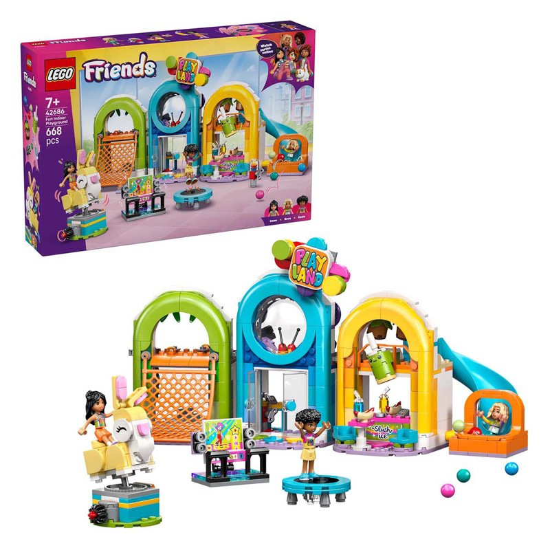 LEGO Friends 42686 Binnenspeeltuin met verpakking en complete speelset
