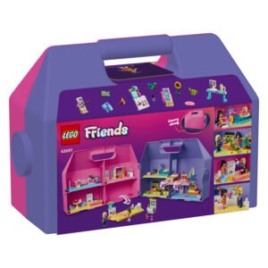 Achterzijde verpakking LEGO Friends 42697 Creatieve Poppenhuiskoffer bouwset
