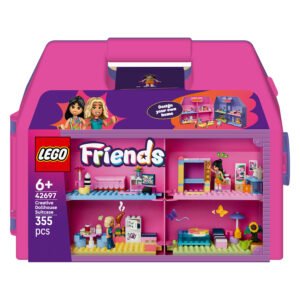 Verpakking van de LEGO Friends Creatieve Poppenhuiskoffer 42697 bouwset