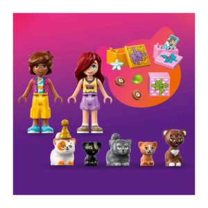 LEGO Friends kattenverjaardagsfeestje minipoppen, katten en accessoires