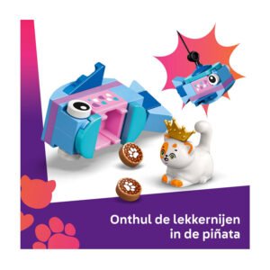 LEGO Friends kattenverjaardagsfeestje met piñata en kattenkoekjes