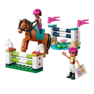 LEGO Friends paardenspringen met hindernissen en ruiters