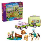LEGO Friends 42695 Trailer met Paard en Veulen met accessoires