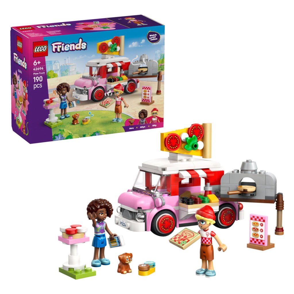 LEGO Friends 42694 Pizzatruck bouwset met verpakking en accessoires