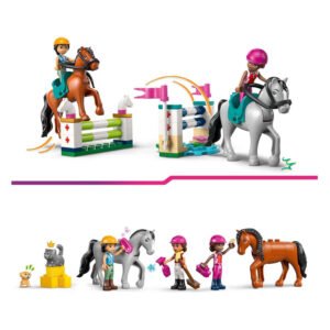 LEGO Friends springparcours met paarden, ruiters en huisdieren