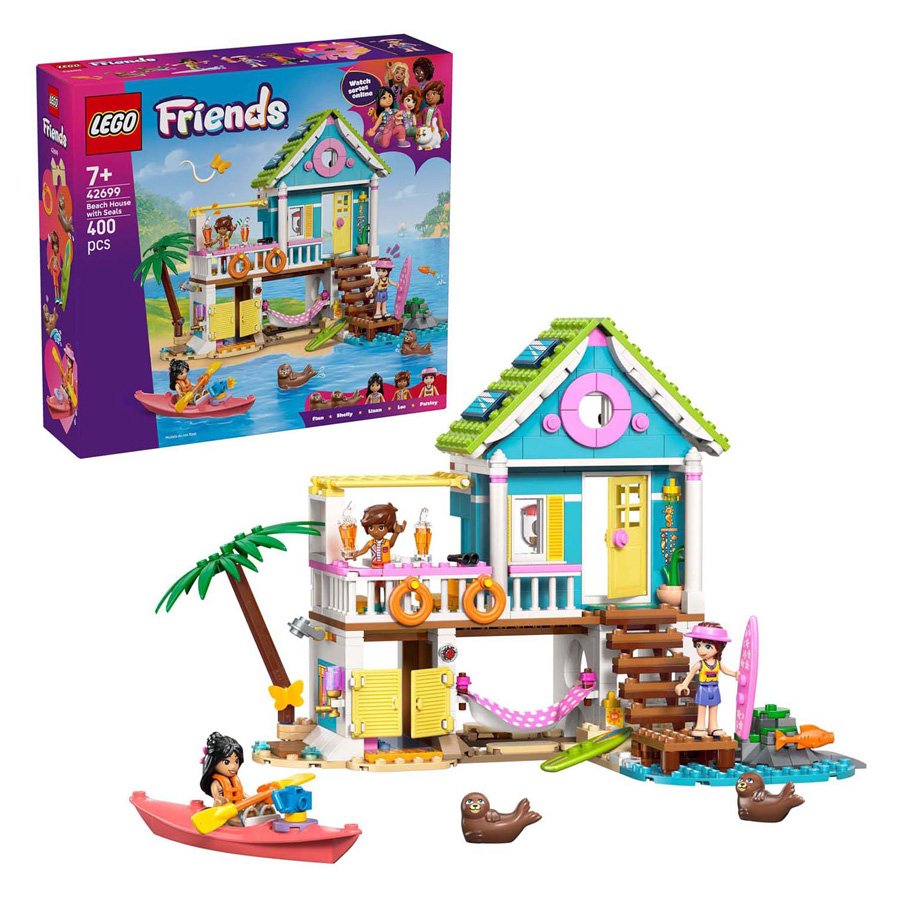 LEGO Friends 42699 Strandhuis met Zeehonden bouwset met verpakking