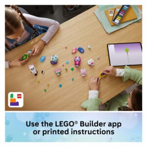 LEGO Gabby's Poppenhuis set bouwen met LEGO Builder app instructies