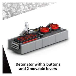 LEGO Marvel detonator met twee knoppen en beweegbare hendels