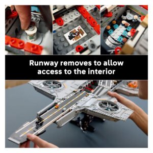 LEGO Marvel Helicarrier 76354 met afneembare landingsbaan en interieur