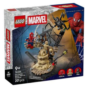 Voorkant verpakking LEGO Marvel Spider-Man vs Sandman & Venom 76334