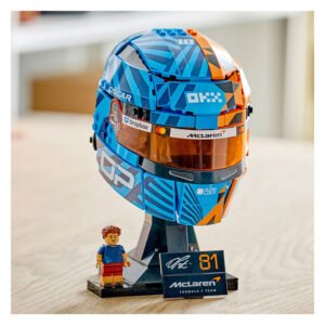 LEGO McLaren Oscar Piastri F1 helm bouwset op displaystandaard