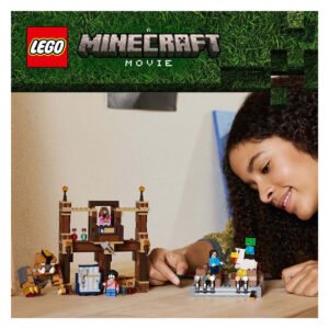 Kind speelt met LEGO Minecraft Arena bij het Boslandhuis speelset