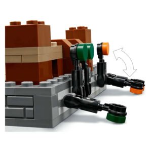 Verstelbare handvatten van LEGO Minecraft Arena bij het Boslandhuis
