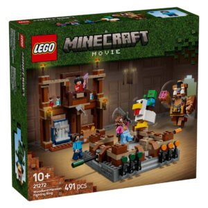 Voorkant verpakking LEGO Minecraft Arena bij het Boslandhuis