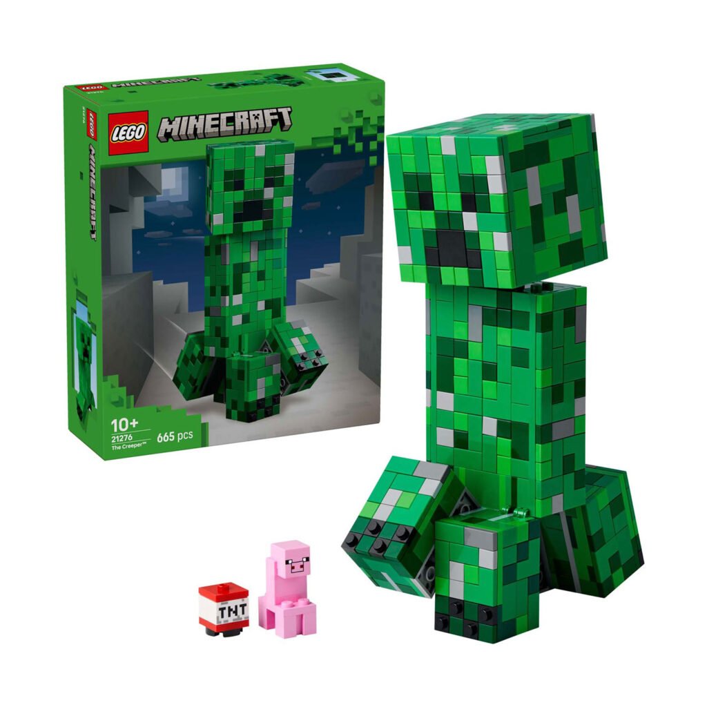 LEGO Minecraft 21276 De Creeper met TNT, varken en verpakking