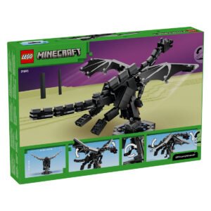 Achterzijde verpakking LEGO Minecraft De Enderdraak 21595