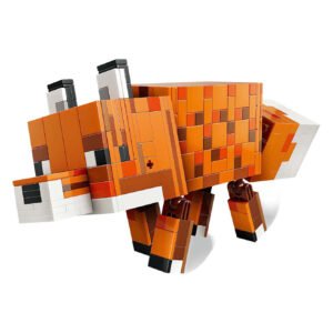 LEGO Minecraft De Vos zijaanzicht bouwmodel