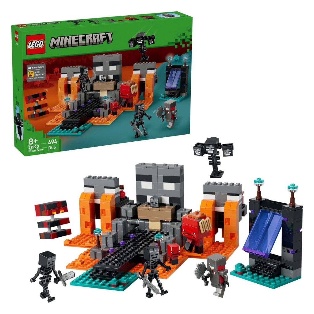 LEGO Minecraft 21590 De Wither-Strijd inclusief verpakking en accessoires