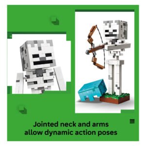 LEGO Minecraft Het Skelet met verstelbare armen en hoofd