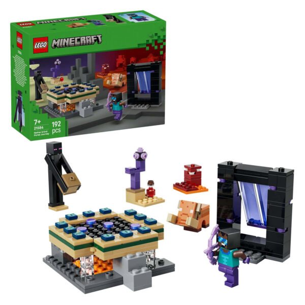 LEGO Minecraft 21584 Reis naar de Nether en het End-portaal