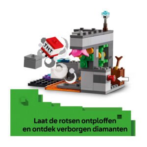 LEGO Minecraft mijn met TNT-functie en verborgen diamanten
