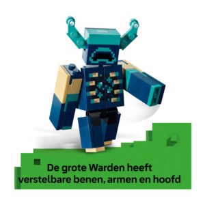 Verstelbare LEGO Minecraft Warden figuur uit set 21274