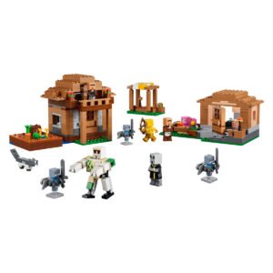 LEGO Minecraft 21596 dorp met minifiguren, Iron Golem en vijanden