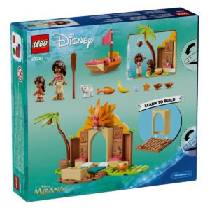 LEGO Disney Moana Village House & Boat set doos achterkant 43282
