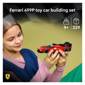 LEGO Speed Champions Ferrari 499P bouwset met rood racewagenmodel