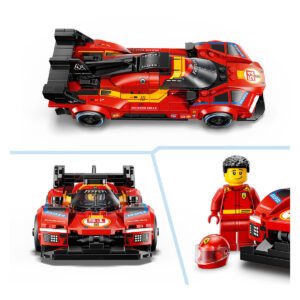 LEGO Ferrari 499P modelwagen met minifiguur en details