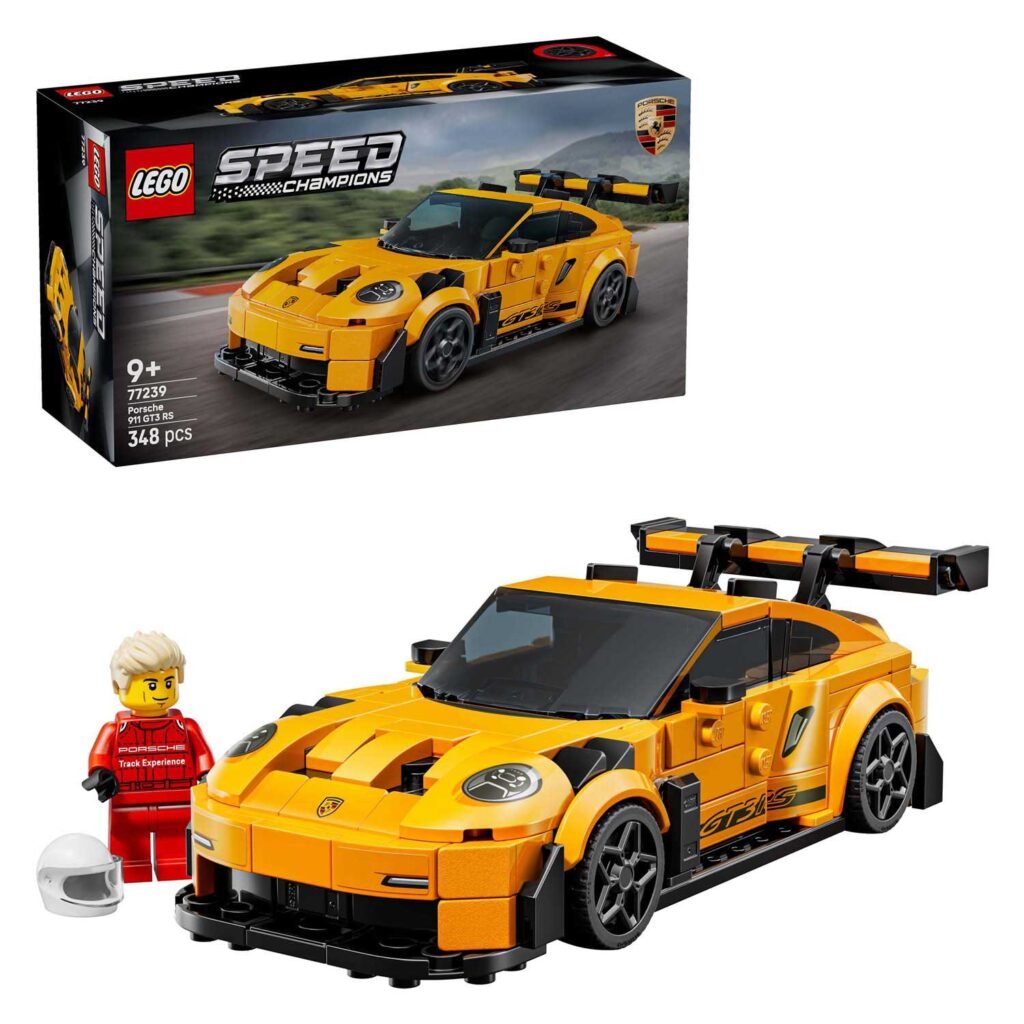 LEGO Speed Champions 77239 Porsche 911 GT3 RS Supercar met minifiguur, helm en doos