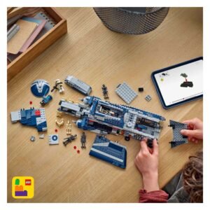 LEGO Star Wars bouwproces van separatistisch schip met onderdelen