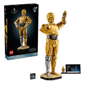LEGO Star Wars 75398 C-3PO set met doos minifiguur en displayplaat