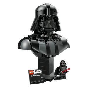 Close-up LEGO Star Wars Darth Vader buste voor verzamelaars