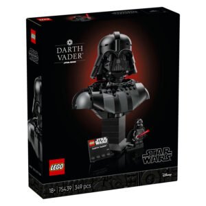 LEGO Star Wars Darth Vader set doos voorkant en gebouwde buste