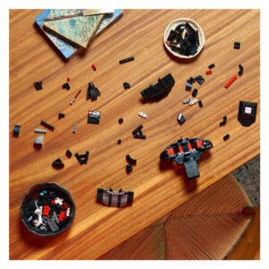 Losse LEGO onderdelen voor Darth Vader buste bouwproject