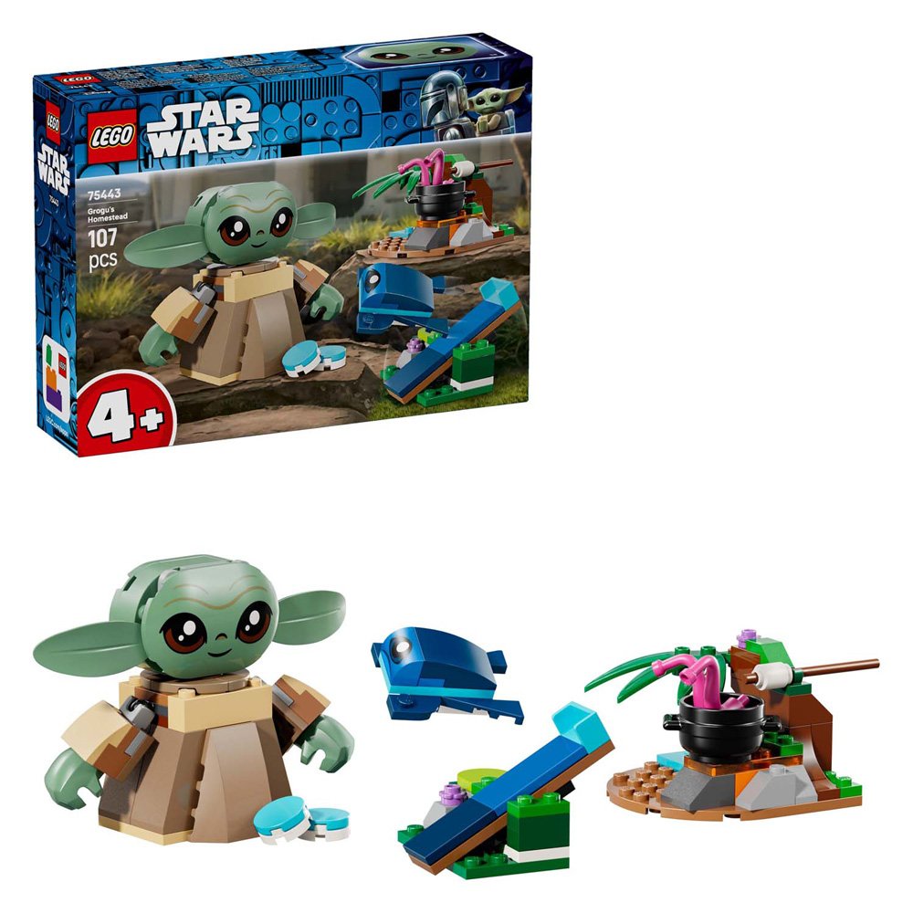 LEGO Star Wars 75443 Grogu's Thuis met minifiguur, accessoires en doos