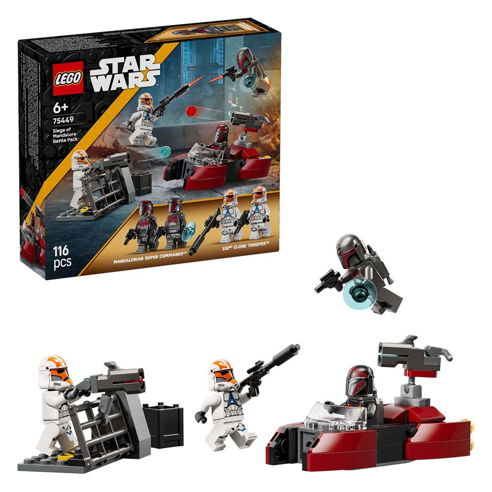 LEGO Star Wars 75449 Beleg van Mandalore Battle Pack met voertuig en clone troopers en doos