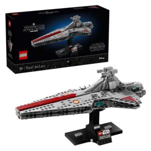LEGO Star Wars 75441 Venator-Class Attack Cruiser model met originele Star Wars displaybox
