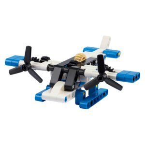 Gebouwd LEGO Technic 30736 White Seaplane watervliegtuig